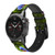 CA0174 Bluebird of Happiness Blue Bird Leather & Silicone Smart Watch Band Strap For Garmin Smartwatch