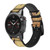 CA0303 Egyptian Scarab Beetle Graphic Printed Leather & Silicone Smart Watch Band Strap For Garmin Smartwatch