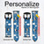 CA0374 Marine Penguin Pattern Leather & Silicone Smart Watch Band Strap For Garmin Smartwatch
