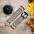 CA0592 Colorful Psychedelic Leather & Silicone Smart Watch Band Strap For Garmin Smartwatch