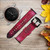 CA0677 Zodiac Red Galaxy Leather & Silicone Smart Watch Band Strap For Garmin Smartwatch