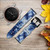 CA0737 Fabric Indigo Tie Dye Leather & Silicone Smart Watch Band Strap For Garmin Smartwatch