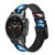 CA0743 Graffiti Street Art Leather & Silicone Smart Watch Band Strap For Garmin Smartwatch