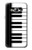 S3078 Black and White Piano Keyboard Case For Samsung Galaxy J3 (2016)
