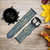 CA0072 Thai Art Leather & Silicone Smart Watch Band Strap For Fossil Smartwatch