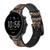 CA0481 Rattle Snake Skin Graphic Printed Leather & Silicone Smart Watch Band Strap For Fossil Smartwatch