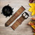 CA0487 Holy Bible 1611 King James Version Leather & Silicone Smart Watch Band Strap For Fossil Smartwatch