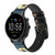 CA0492 Pirate Ship Moon Night Leather & Silicone Smart Watch Band Strap For Fossil Smartwatch