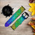 CA0510 Mermaid Fish Scale Leather & Silicone Smart Watch Band Strap For Fossil Smartwatch