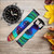 CA0059 Peacock Leather & Silicone Smart Watch Band Strap For Wristwatch Smartwatch