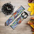 CA0076 Wall Graffiti Leather & Silicone Smart Watch Band Strap For Wristwatch Smartwatch