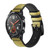 CA0102 Potato Leather & Silicone Smart Watch Band Strap For Wristwatch Smartwatch
