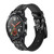 CA0204 Mayan Pattern Leather & Silicone Smart Watch Band Strap For Wristwatch Smartwatch