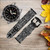 CA0204 Mayan Pattern Leather & Silicone Smart Watch Band Strap For Wristwatch Smartwatch