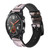 CA0244 Paris Postcard Eiffel Tower Leather & Silicone Smart Watch Band Strap For Wristwatch Smartwatch