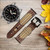 CA0389 Vintage Bakelite Deco Radio Leather & Silicone Smart Watch Band Strap For Wristwatch Smartwatch