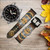 CA0597 Grandfather Clock Antique Wall Clock Leather & Silicone Smart Watch Band Strap For Wristwatch Smartwatch