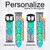CA0627 Watercolor Mixing Leather & Silicone Smart Watch Band Strap For Wristwatch Smartwatch