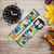 CA0694 Abstract Art Mosaic Tiles Graphic Leather & Silicone Smart Watch Band Strap For Wristwatch Smartwatch