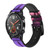 CA0745 Eiffel Paris Sunset Leather & Silicone Smart Watch Band Strap For Wristwatch Smartwatch