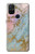 S3717 Rose Gold Blue Pastel Marble Graphic Printed Case For OnePlus Nord N10 5G