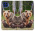 S3558 Bear Family Case For Motorola One 5G