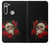 S3753 Dark Gothic Goth Skull Roses Case For Motorola Moto G8