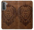 S2529 Leo Zodiac Tattoo Brown Graphic Print Case For Samsung Galaxy S21 5G