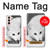 S2569 White Arctic Fox Case For Samsung Galaxy S21 5G