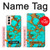 S2688 Aqua Copper Turquoise Gemstone Graphic Case For Samsung Galaxy S21 5G