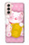 S3025 Pink Maneki Neko Lucky Cat Case For Samsung Galaxy S21 5G