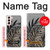 S3692 Gray Black Palm Leaves Case For Samsung Galaxy S21 5G