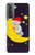 S2849 Cute Sleepy Owl Moon Night Case For Samsung Galaxy S21 Plus 5G, Galaxy S21+ 5G
