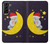S2849 Cute Sleepy Owl Moon Night Case For Samsung Galaxy S21 Plus 5G, Galaxy S21+ 5G