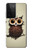 S0360 Coffee Owl Case For Samsung Galaxy S21 Ultra 5G