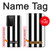 S2297 Black and White Vertical Stripes Case For Samsung Galaxy S21 Ultra 5G