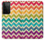 S2362 Rainbow Colorful Shavron Zig Zag Pattern Case For Samsung Galaxy S21 Ultra 5G
