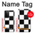 S2492 Black and White Check Case For Samsung Galaxy S21 Ultra 5G