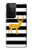 S2794 Black and White Striped Deer Gold Sparkles Case For Samsung Galaxy S21 Ultra 5G