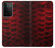 S2879 Red Arowana Fish Scale Case For Samsung Galaxy S21 Ultra 5G