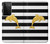 S2882 Black and White Striped Gold Dolphin Case For Samsung Galaxy S21 Ultra 5G