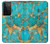 S2906 Aqua Turquoise Stone Case For Samsung Galaxy S21 Ultra 5G