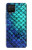 S3047 Green Mermaid Fish Scale Case For Samsung Galaxy A12