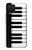 S3078 Black and White Piano Keyboard Case For Samsung Galaxy A12