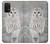 S1566 Snowy Owl White Owl Case For Samsung Galaxy A32 5G