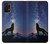 S3555 Wolf Howling Million Star Case For Samsung Galaxy A32 5G