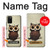 S0360 Coffee Owl Case For Samsung Galaxy A02s, Galaxy M02s