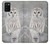 S1566 Snowy Owl White Owl Case For Samsung Galaxy A02s, Galaxy M02s