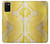 S2713 Yellow Snake Skin Graphic Printed Case For Samsung Galaxy A02s, Galaxy M02s