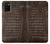 S2850 Brown Skin Alligator Graphic Printed Case For Samsung Galaxy A02s, Galaxy M02s